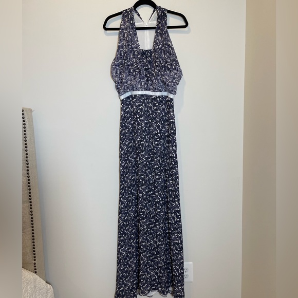 Yigal Azrouel Ombre Paisley Georgette 100% Silk MAXI Dress Gown. - Picture 3 of 11